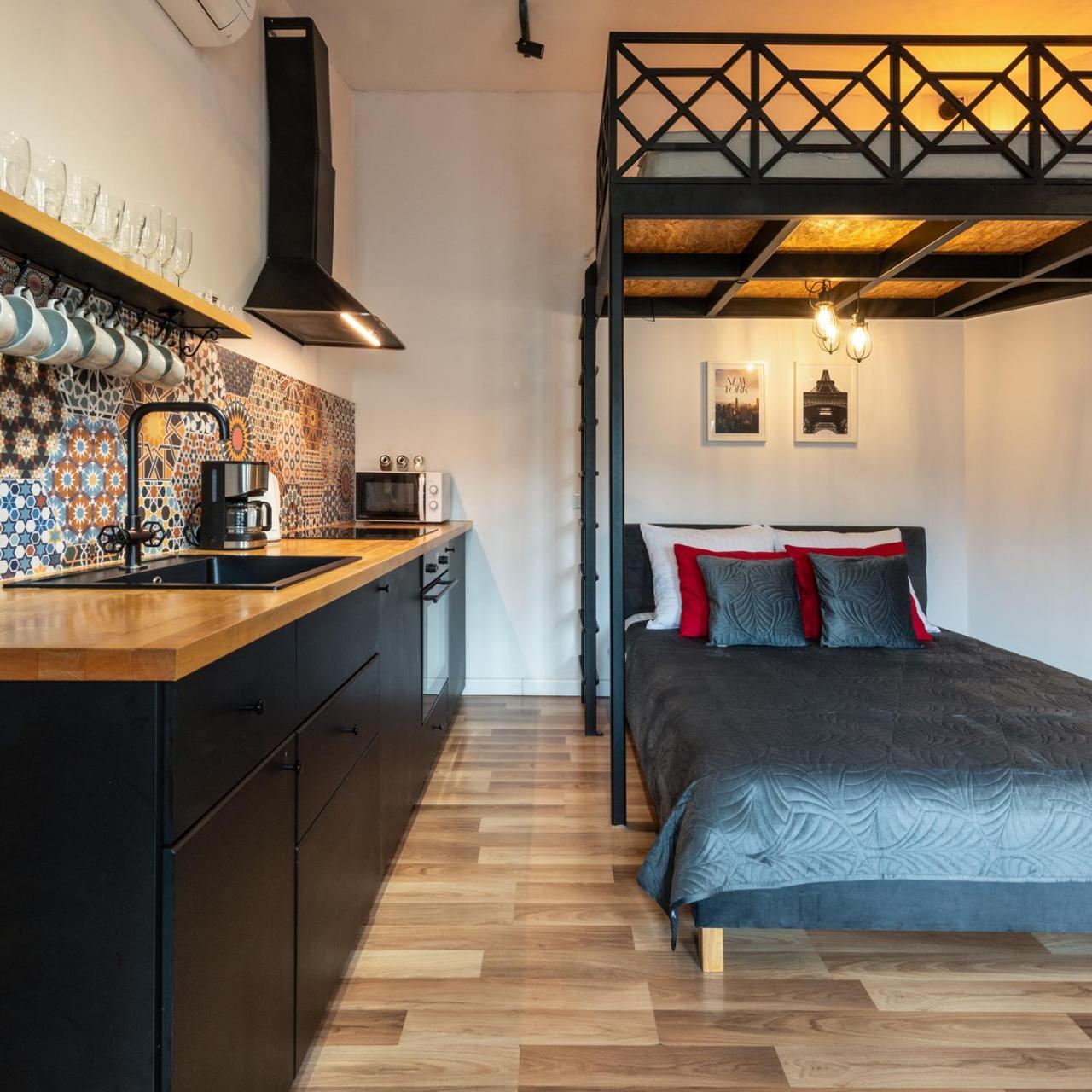 Modern Apartment Arizona Studio Old Town Dietla Balcony Krakau Buitenkant foto